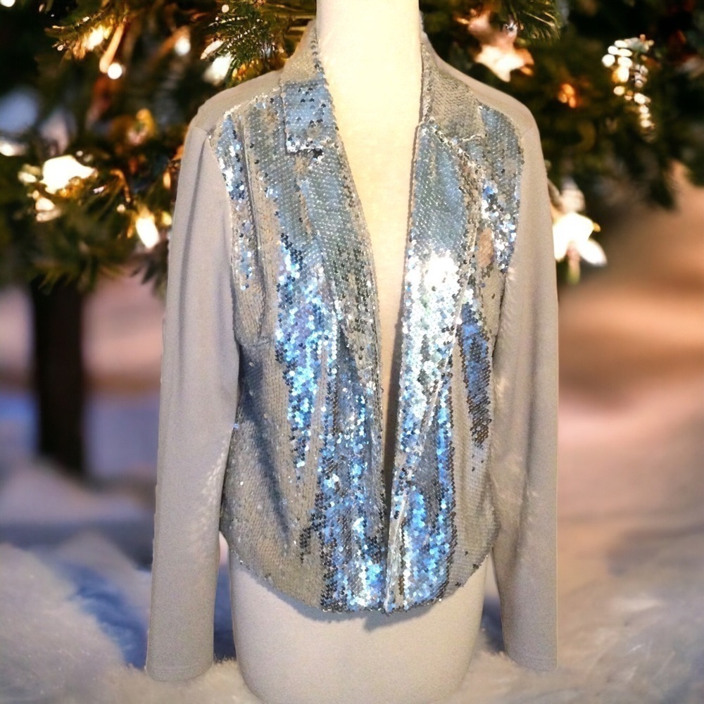 Savanna Jane Sequin Shining Night Jacket Size Med NWT